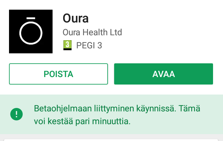 Beta liittyminen 2